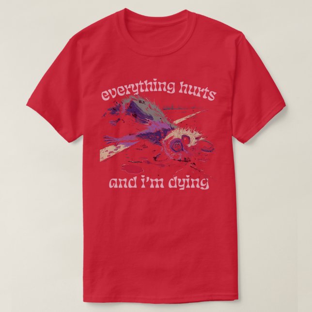 Alles tut weh und ich sterbe 3 T-Shirt (Design vorne)