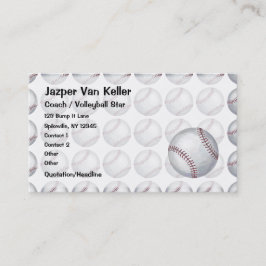 Alles über Baseball-Muster Visitenkarte