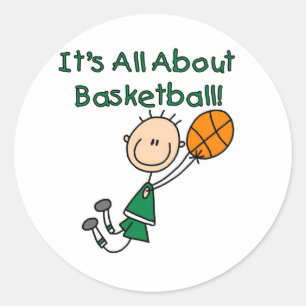 Alles über Basketball Runder Aufkleber