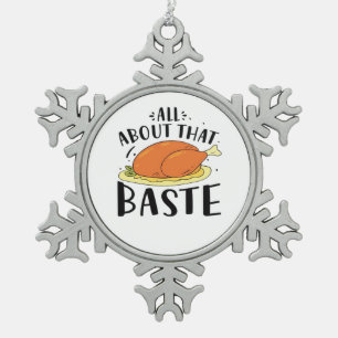 Alles über das Baste Design für den Erntedank Tag Schneeflocken Zinn-Ornament