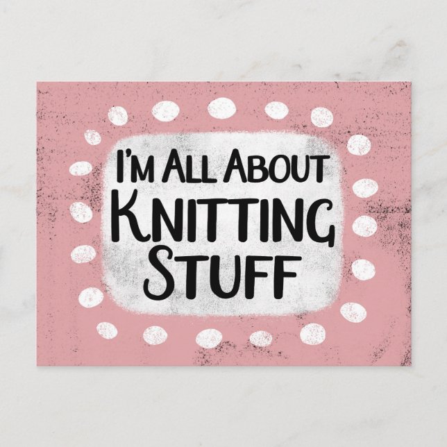 Alles über das Knittern von Stuff Postcard Postkarte (Vorderseite)