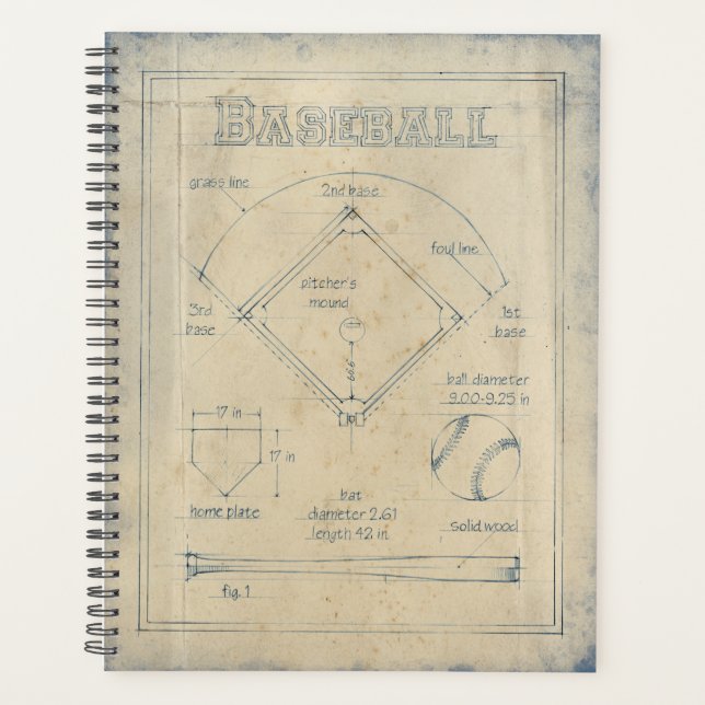 Alles über das Spiel - Baseball Planer (Vorderseite)