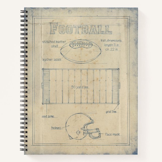 Alles über das Spiel - Fußball Notizbuch (Vorderseite)