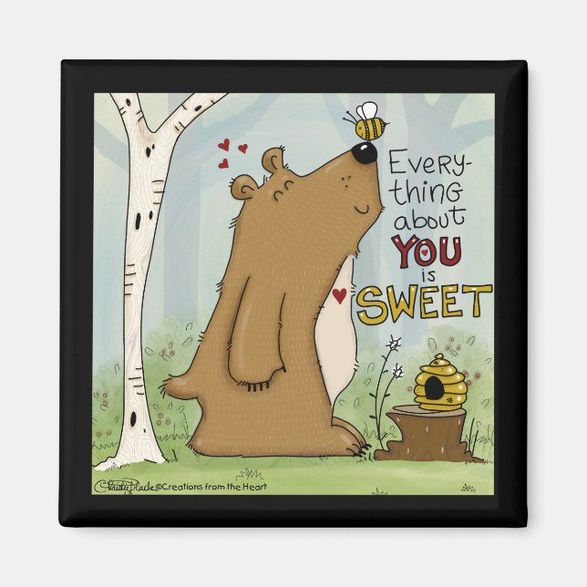 Alles über dich ist süß magnet (Vorne)