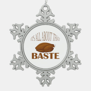 Alles über dieses Zitat zum Baste-Stil Schneeflocken Zinn-Ornament