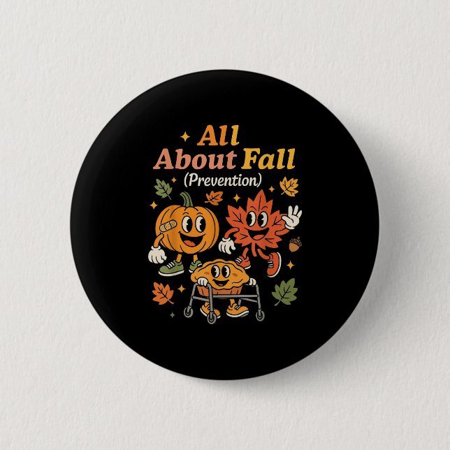Alles über Herbstprävention Funny Autumn Therapy P Button (Vorderseite)
