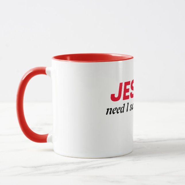 Alles über Jesus. Tasse (Links)