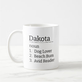 Alles über mich Eigene Persönlichkeitsmerkmale Kaffeetasse