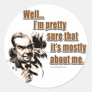 Alles über mich... runder aufkleber