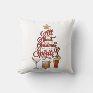 Alles über Weihnachts-Geister Cocktails Whiskey St Kissen
