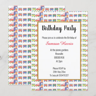 Alles über Züge zum Geburtstag Einladung