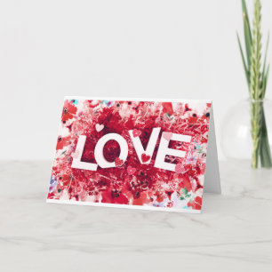 ALLES ÜBERALL MIT "LIEBE" GEBURTSTAGSWEISEN KARTE