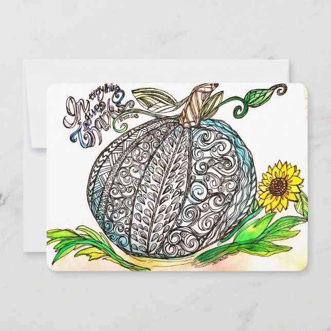 Alles, was danke geben feiertagskarte (Vorderseite)