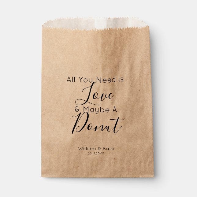 Alles, was du brauchst, ist eine Donut-Gunst-Tasch Geschenktütchen (Vorderseite)