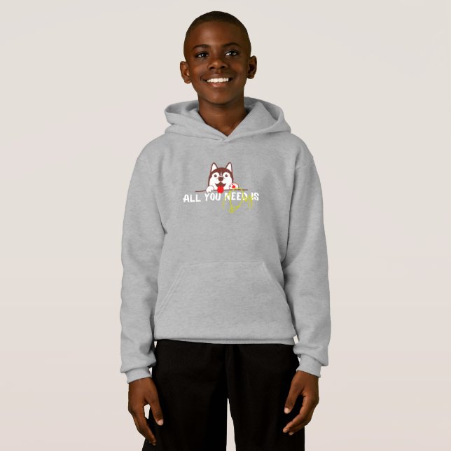 Alles, was du brauchst, ist Hund Hoodie (Vorne ganz)