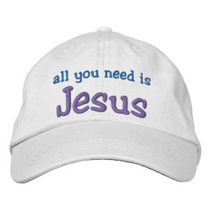 Alles, was du brauchst, ist Jesus Bestickte Baseballkappe
