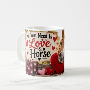 Alles, was du brauchst, ist Liebe & ein Pferd Bech Kaffeetasse