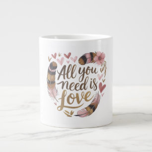 Alles, was du brauchst, ist Liebe – ein sanftes Bo Jumbo-Tasse