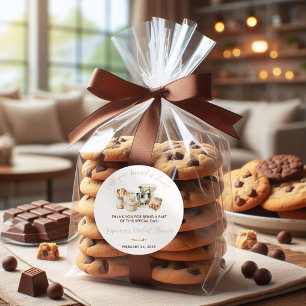 Alles was du brauchst ist Liebe! Geschenk für Brau Runder Aufkleber