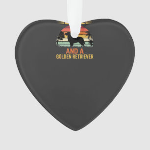 Alles was du brauchst ist Liebe Golden Retriever Ornament
