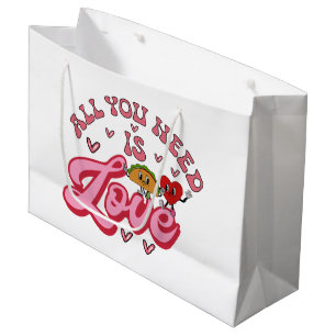 Alles, was du brauchst, ist Liebe Große Geschenktüte