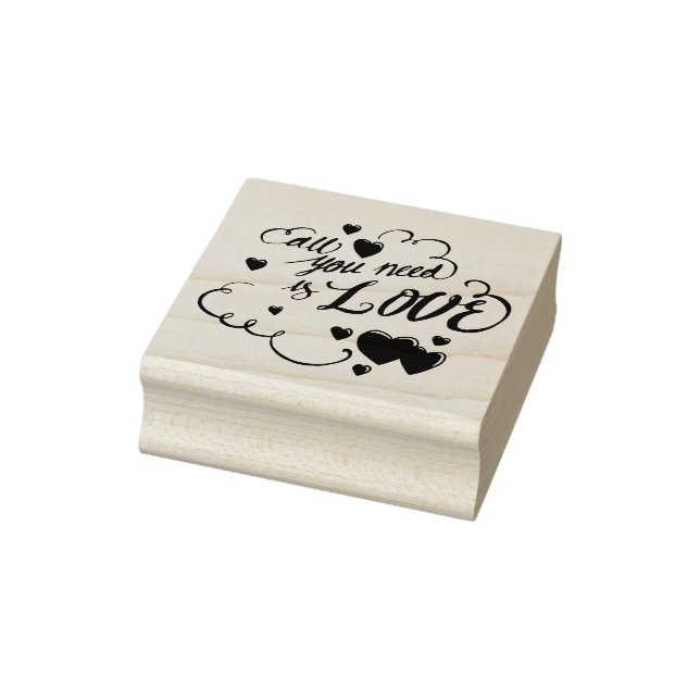 Alles, was du brauchst, ist Liebe Gummistempel (Stempel)