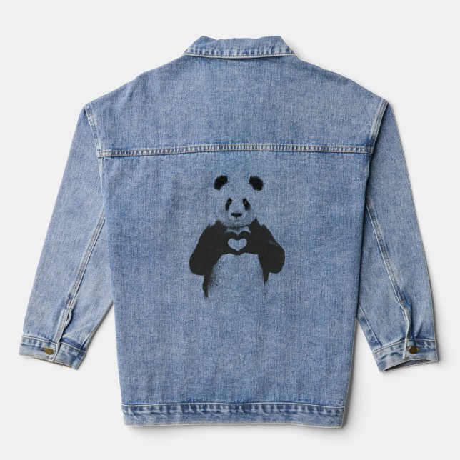 Alles was du brauchst ist Liebe Jeansjacke (Rückseite)