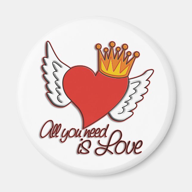 Alles, was du brauchst, ist Liebe Magnet (Vorne)
