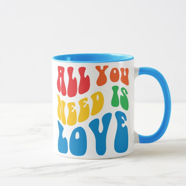 Alles, was du brauchst, ist Liebe Tasse (Rechts)