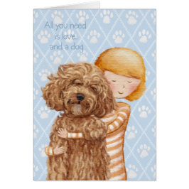 Alles, was du brauchst, ist Liebe und ein Hund.