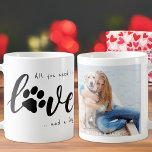 Alles, was du brauchst, ist Liebe und ein Hund-Fot Kaffeetasse<br><div class="desc">Alles was du brauchst ist Liebe und ein Hund! Überraschen Sie Ihren Lieblingshunde mit dieser zauberhaften Foto-Tasse. Personalisieren Sie mit Ihrem Lieblingshund Foto und Namen. Diese Liebe mit einer Pfotenprint-Tasse wird bei Hundeliebhabern, Hundemüttern und Hundedads zum Favoriten. COPYRIGHT © 2020 Judy Burrows, Black Dog Art - Alle Rechte vorbehalten. Alles...</div>