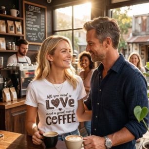 Alles was du brauchst ist Liebe und eine gute Tass T-Shirt