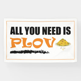 Alles, was du brauchst, ist Plov! Usbekisch, aserb Banner