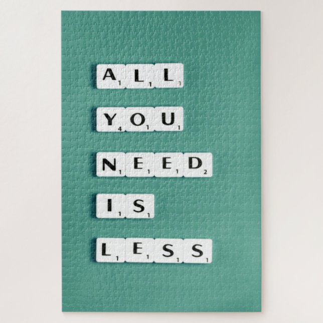 Alles, was du brauchst, ist weniger, Minimalistisc (Vertikal)