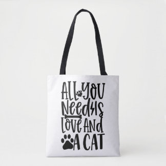 Alles, was du brauchst, Liebe und Katze Tasche