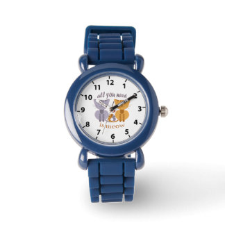 Alles was du brauchst sind Miau-Valentinskatzen Armbanduhr