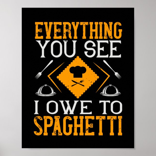 Alles, was du siehst, verdanke ich Spaghetti Poster (Vorne)