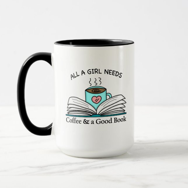 Alles, was ein Mädchen braucht | Kaffee und gutes  Tasse (Links)