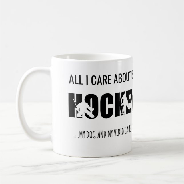 ALLES, WAS ICH BEACHTE, IST HOCKEY KAFFEETASSE (Links)