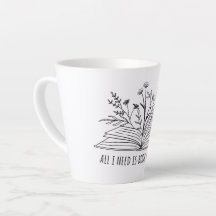 Alles, was ich brauche, ist Buch und Kaffee