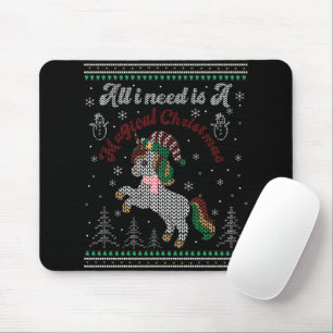 Alles, was ich brauche, ist ein magisches Weihnach Mousepad