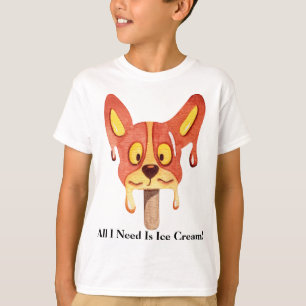 Alles, was ich brauche, ist Eiscreme Boys White T  T-Shirt