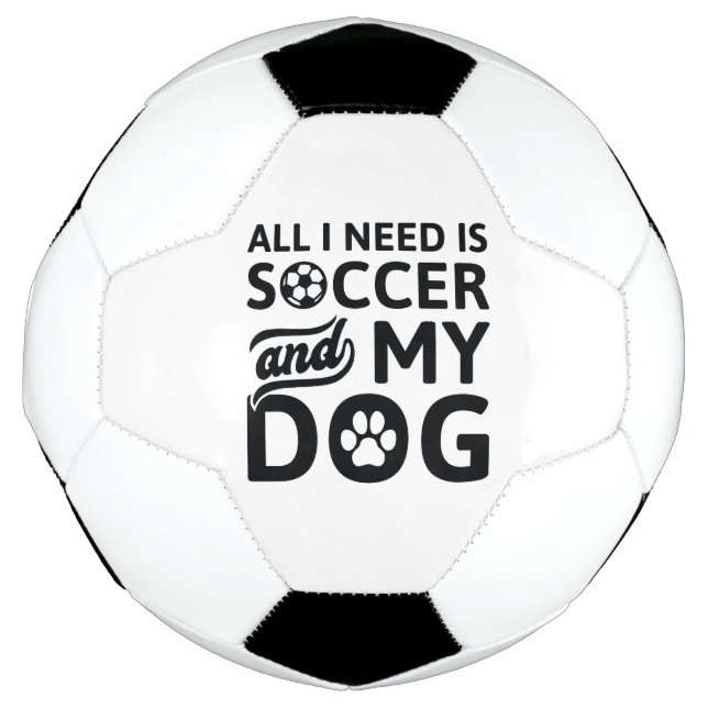 Alles, was ich brauche, ist Fußball und mein Hund (Vorderseite)
