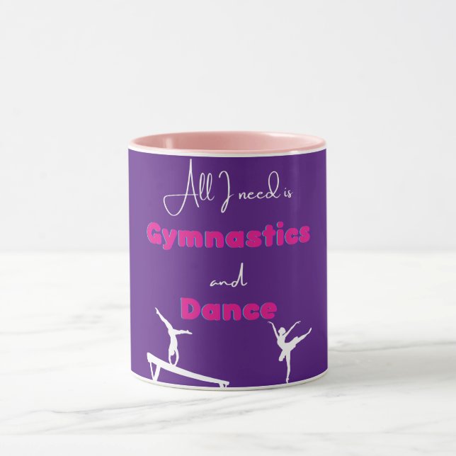 Alles was ich brauche ist Gymnastik und Tanz Tasse (Zentrum)