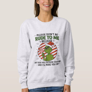 Alles, was ich brauche, ist Haltung Lustiger Swe Sweatshirt