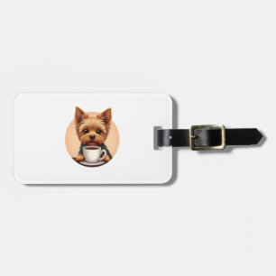 Alles, was ich brauche, ist Kaffee und mein Yorkie Gepäckanhänger