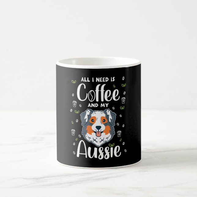 Alles, was ich brauche, ist Kaffee und meine Aussi Kaffeetasse (Mittel)
