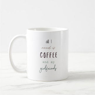 Alles, was ich brauche, ist Kaffee und meine Freun Kaffeetasse