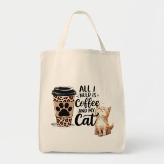 Alles, was ich brauche, ist Kaffee und meine Katze Tragetasche