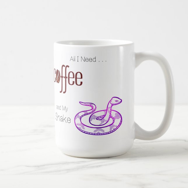 Alles, was ich brauche, ist Kaffee und meine Schla Kaffeetasse (Rechts)